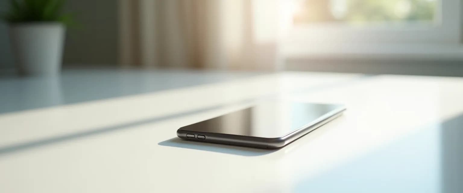 Person practicing digital minimalism to declutter their mind through simplified technology use