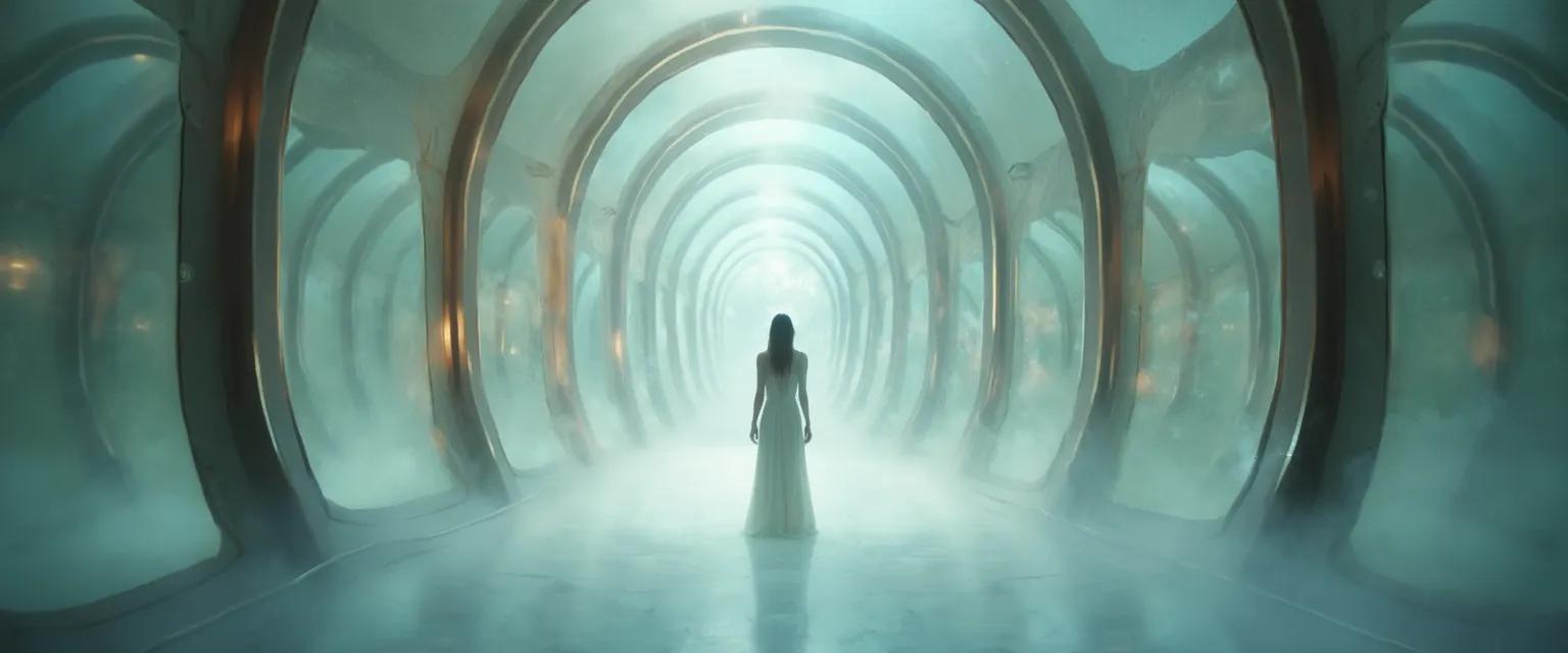 Person discovering human self awareness through unconventional exercises revealing blind spots