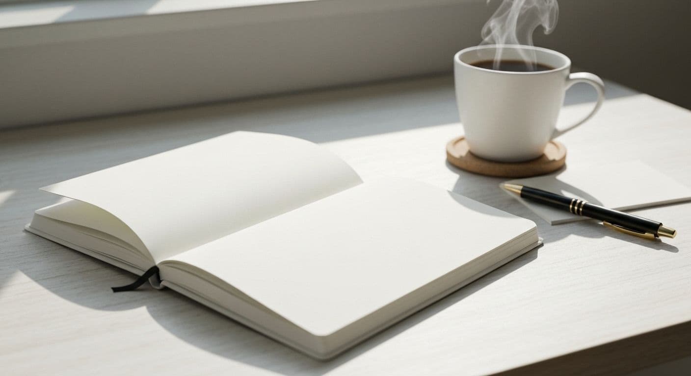 Person writing daily reflection questions in journal to gain self awareness insight into behavioral patterns