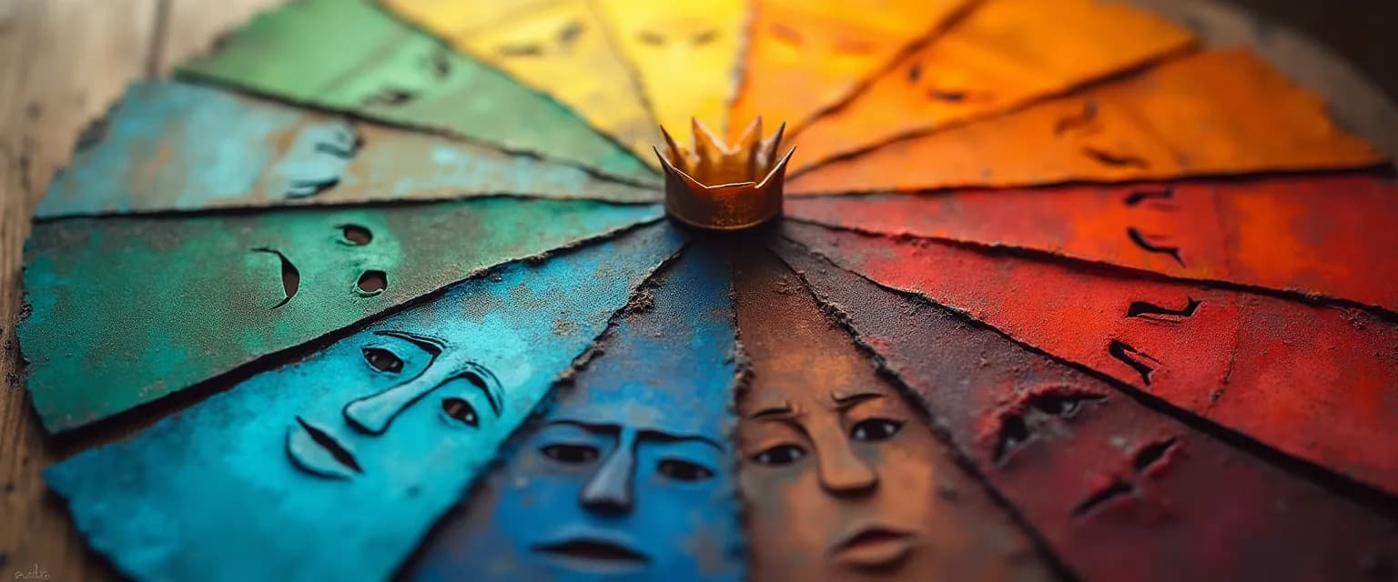 Emotional color wheel for improving awareness of emotions and emotional intelligence