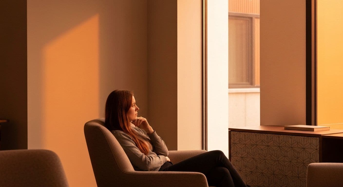 Person noticing 333 after breakup on clock showing pattern recognition during emotional stress