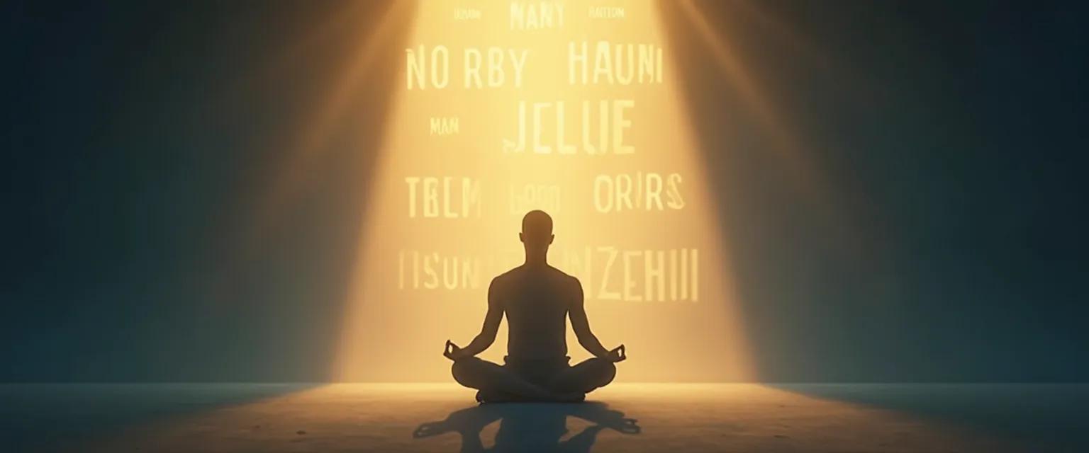 Woman practicing positive mind techniques for better mental wellness