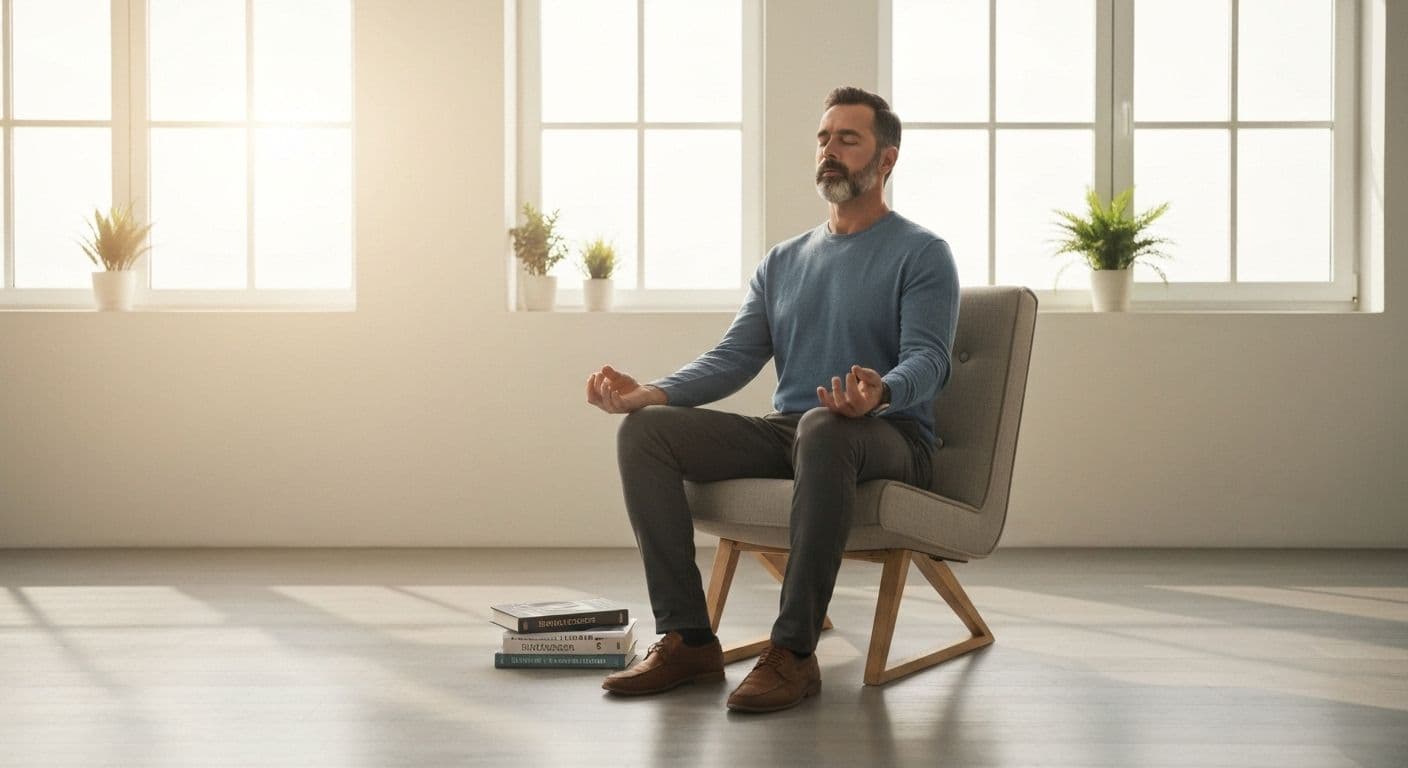 Busy professional practicing the millionaire mindset during daily routine without sacrificing free time