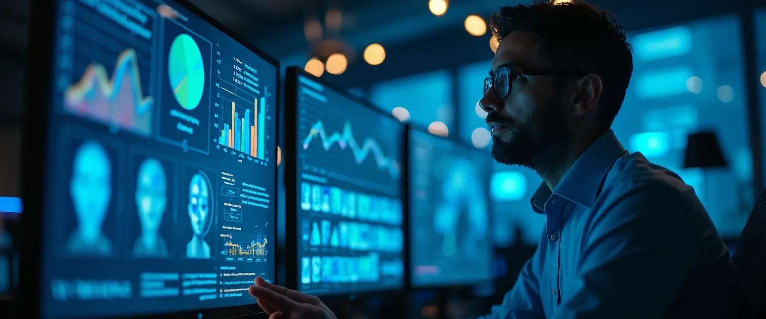 Business professionals evaluating emotional intelligence in AI systems before implementation