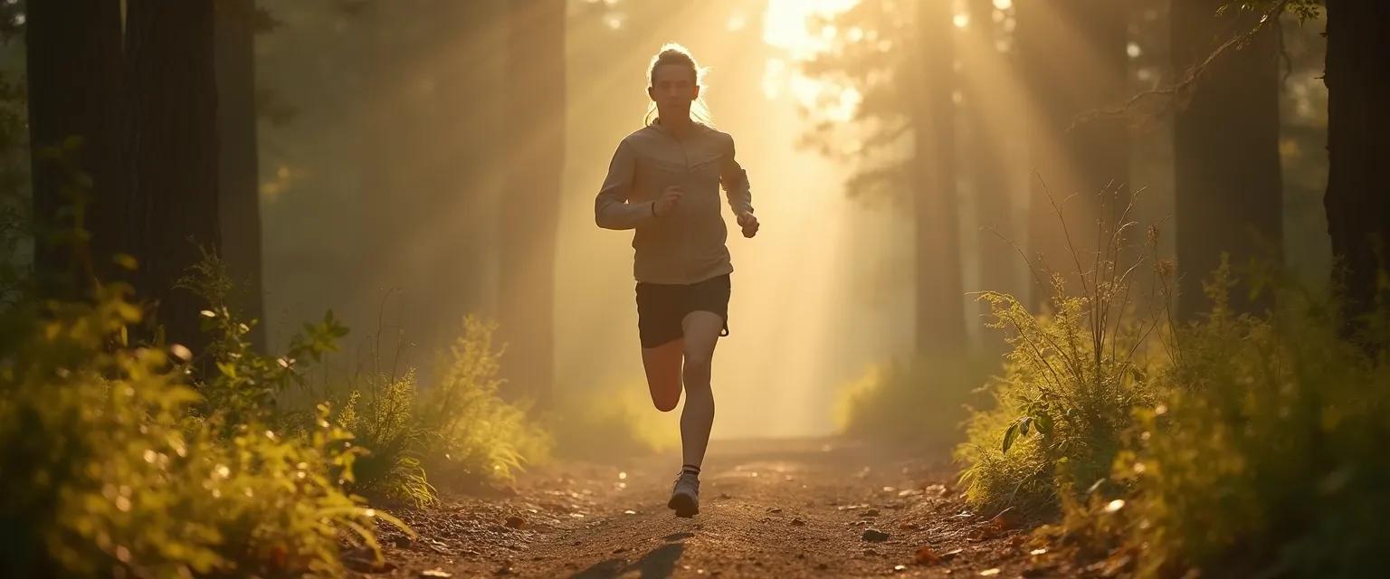 Person practicing mindfulness what is it techniques during outdoor physical activity