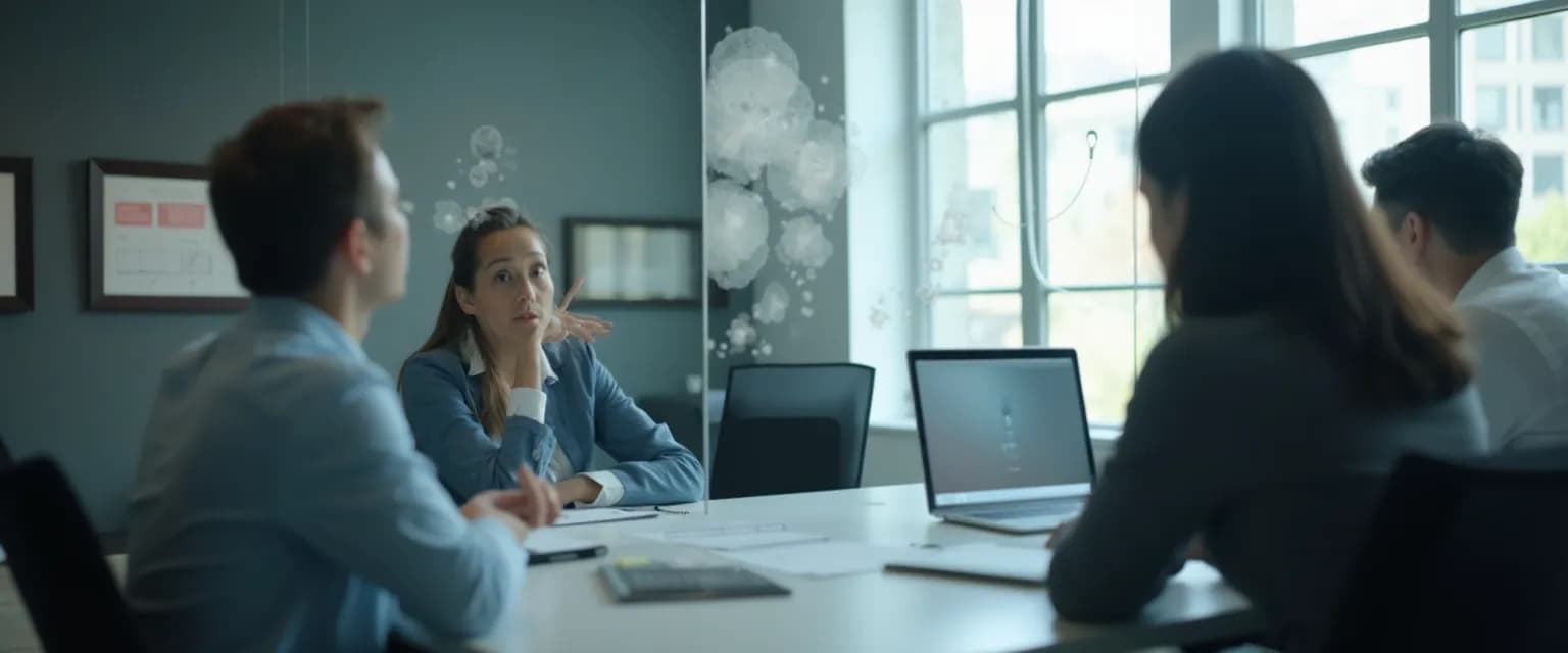 Leader balancing internal and external self-awareness with mirror and window metaphor
