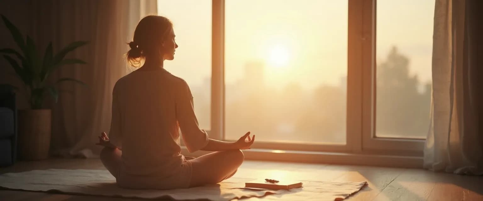 Person practicing 5-minute reflection to develop a high level of self-awareness