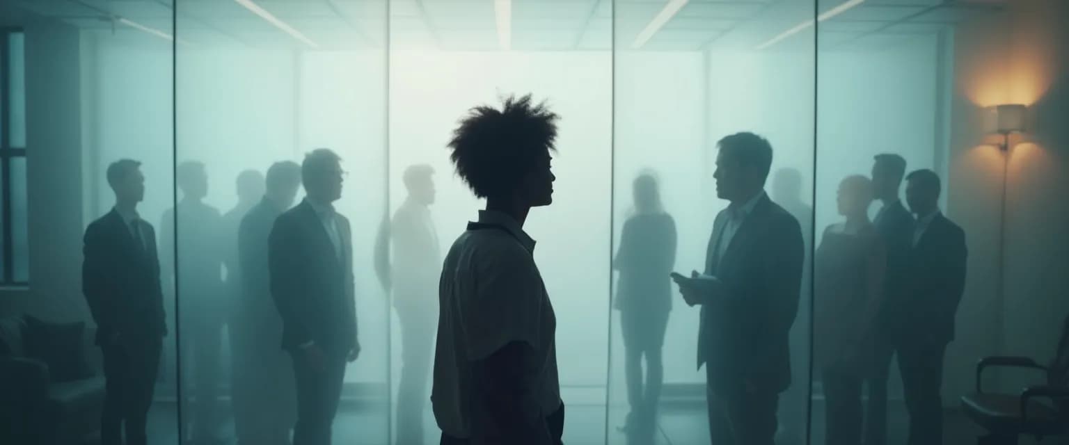 Leader demonstrating self-awareness and effective leadership with engaged team members