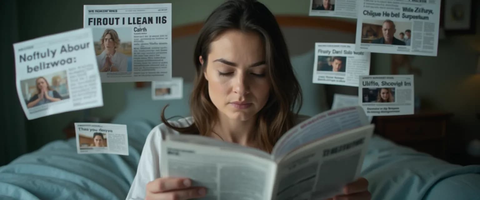 Person mindfully consuming news about Kate and William breakup rumors on smartphone