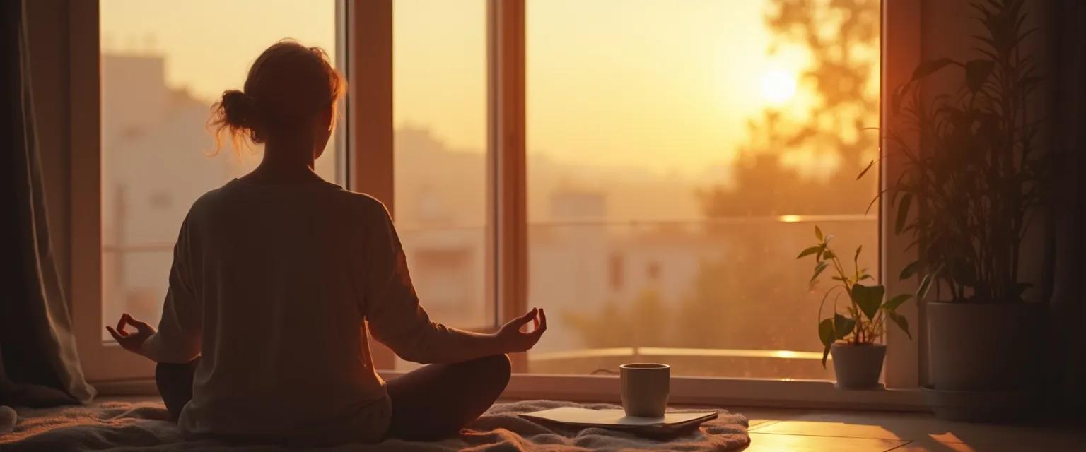 Person practicing daily rituals to increase emotional intelligence