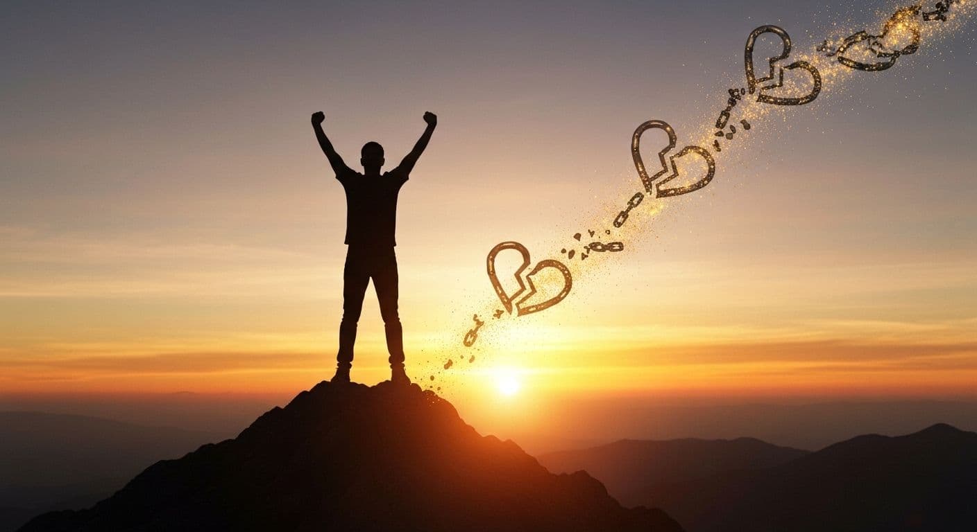 Person standing confidently representing empowerment after heartbreak and personal growth