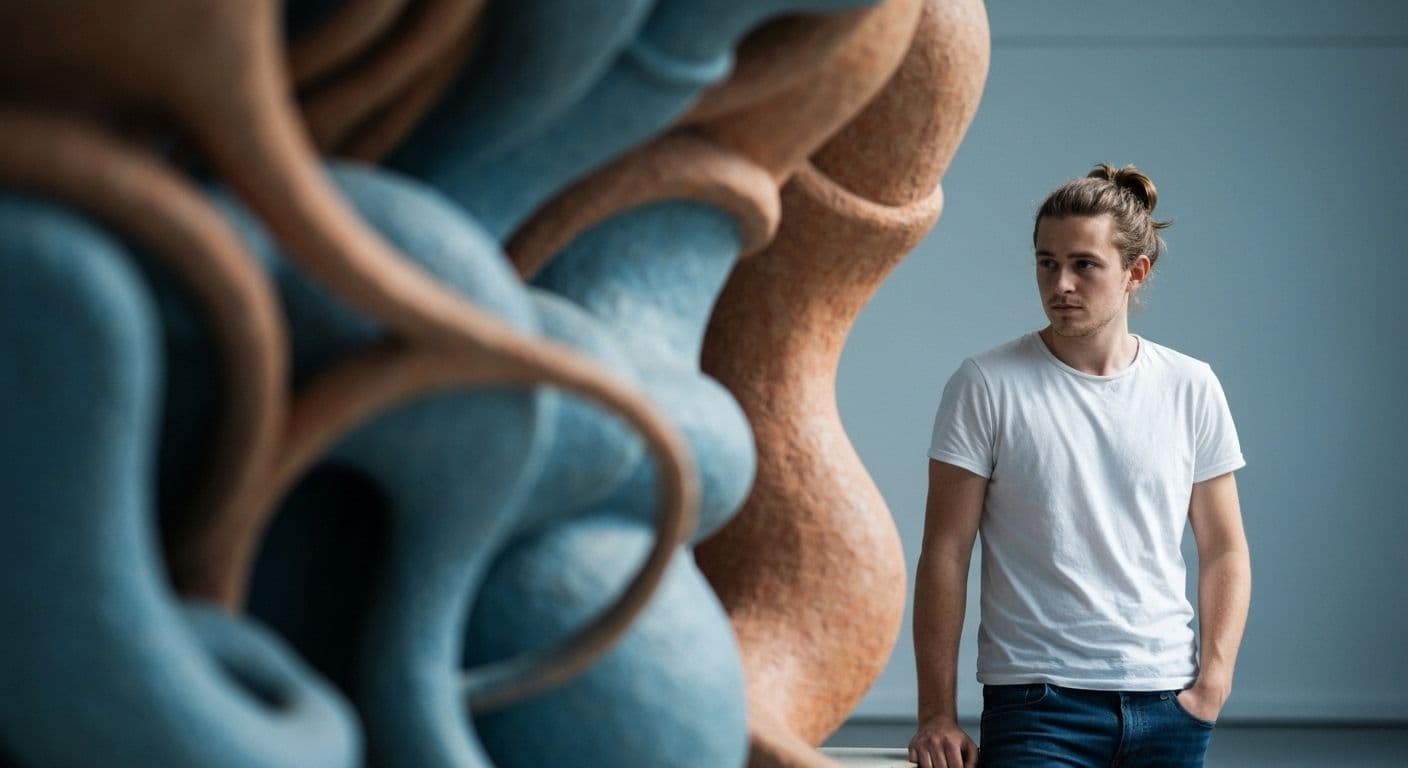 Person reflecting on behavior patterns illustrating the connection between self control and self awareness