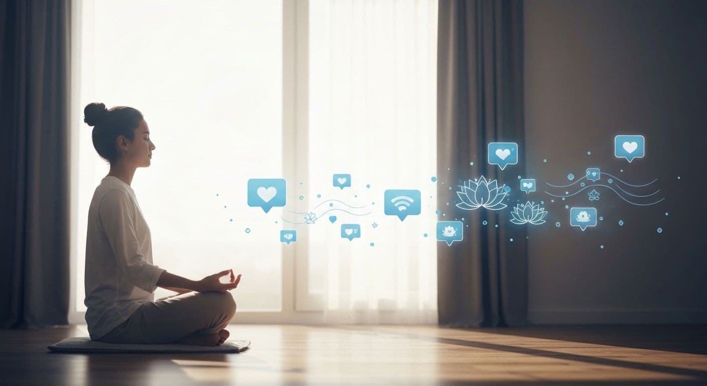 Reddit mindfulness techniques demonstration showing breathing exercises and awareness practices for busy schedules