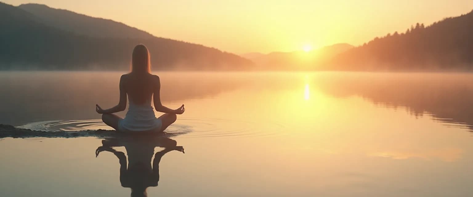 Person practicing internal self-awareness through mindful observation techniques