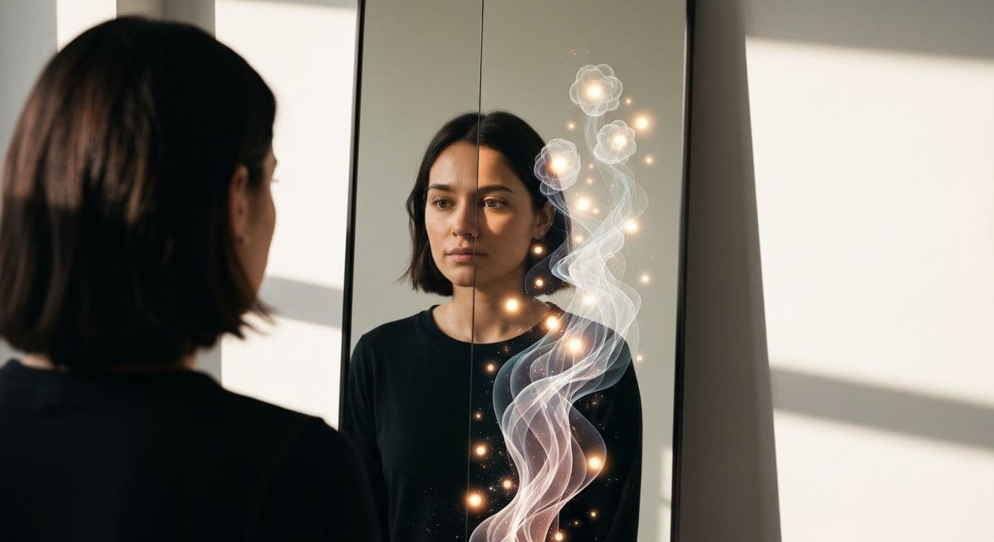 Person reflecting on emotional intelligence self awareness examples during daily routine moments