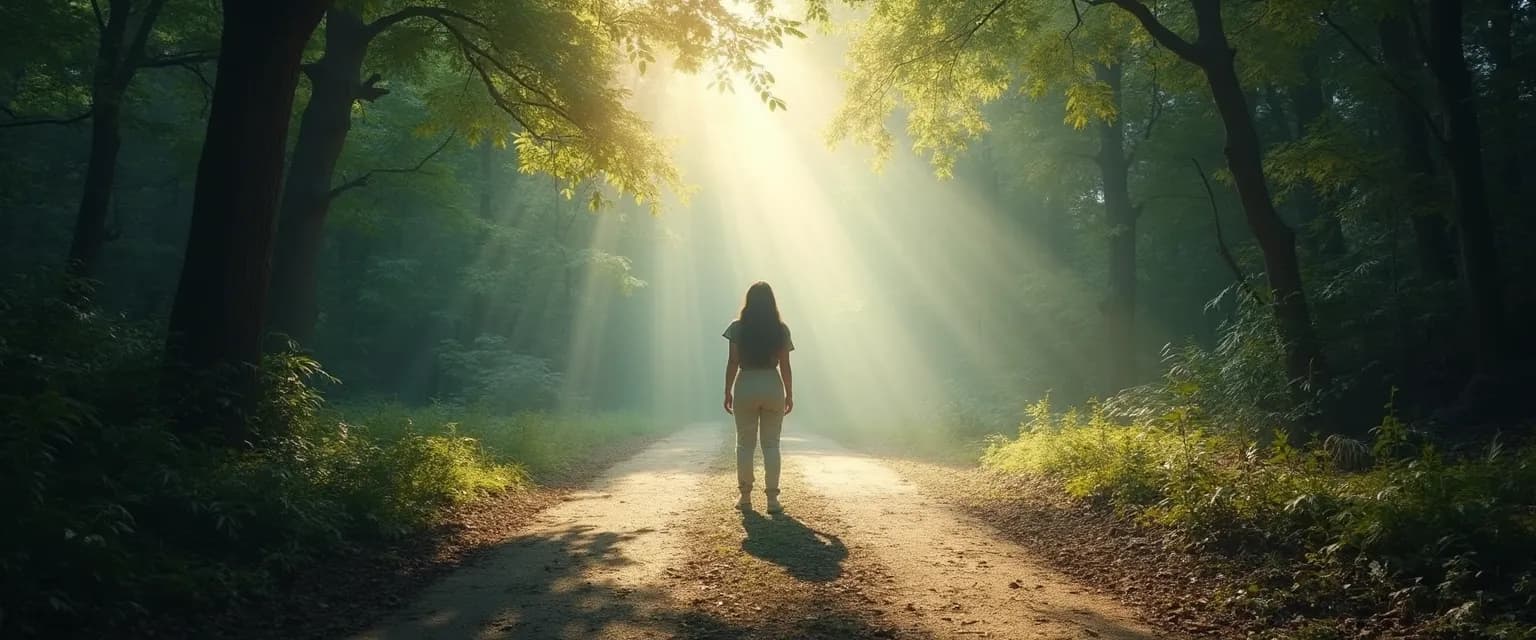 Person balancing self-awareness involves both reflection and action without overthinking