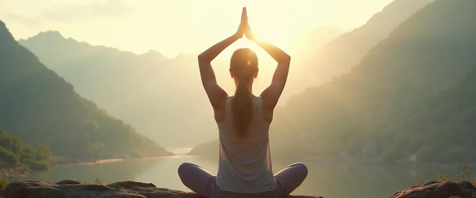 Person practicing MindFit exercises for improved mental wellness and physical health