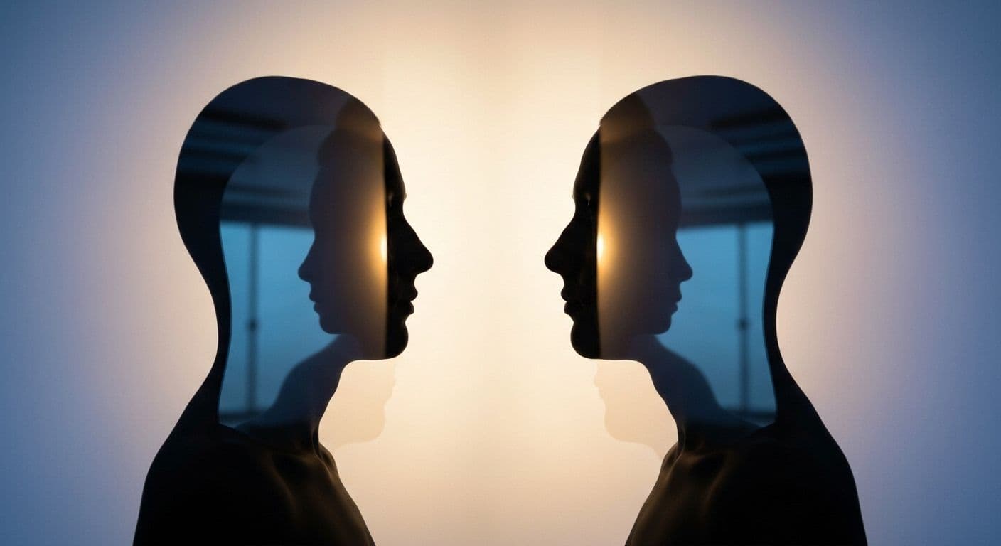 Person reflecting on emotions showing description of self awareness in building meaningful relationships