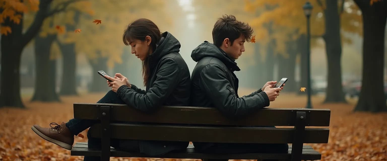 Person thoughtfully filtering Reddit advice for getting over a breakup on their phone