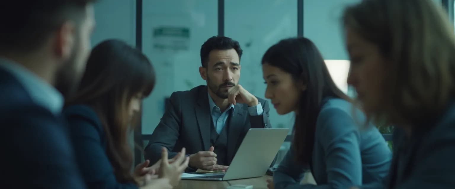 Team leaders managing emotional intelligence in the workplace to improve productivity