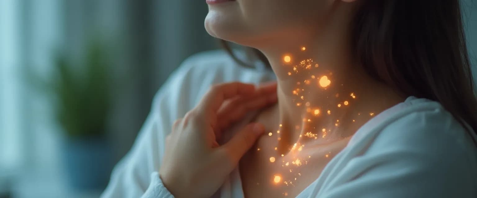 Woman practicing self health awareness through mindful body scanning technique