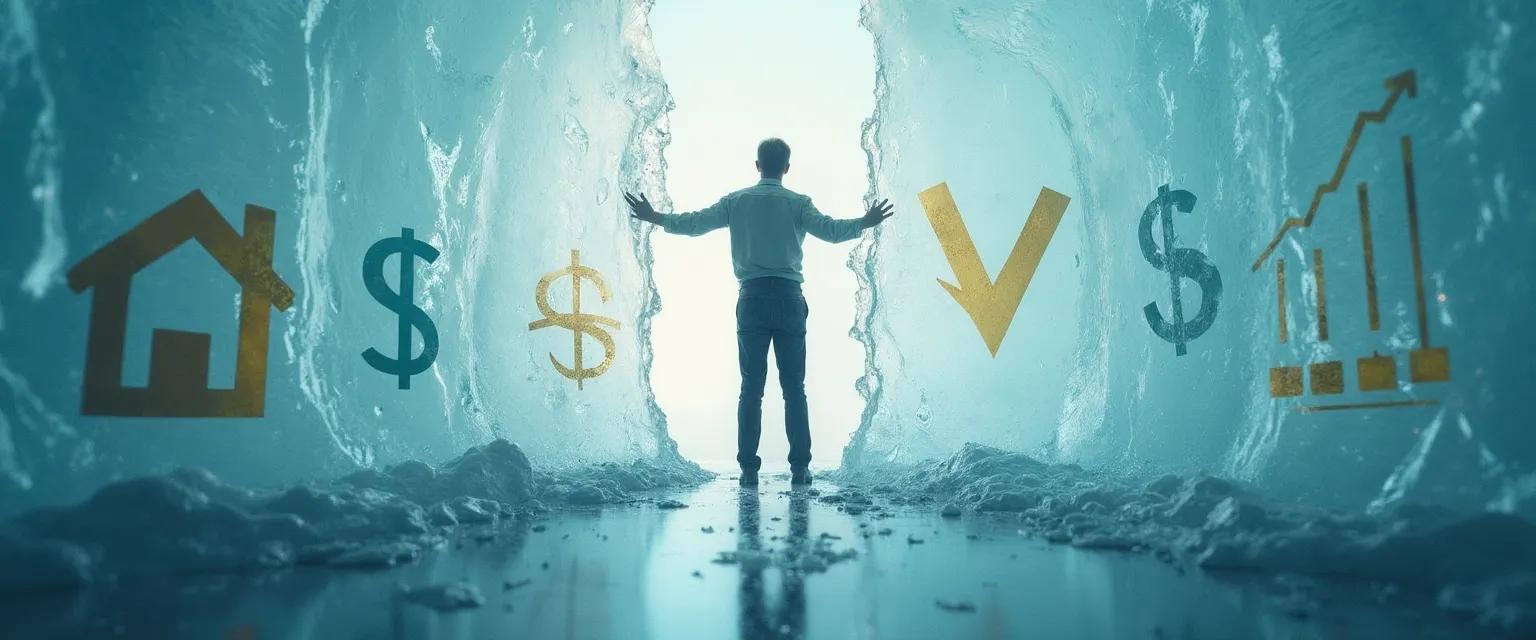 Person confidently making financial decisions after overcoming procrastination in financial decisions