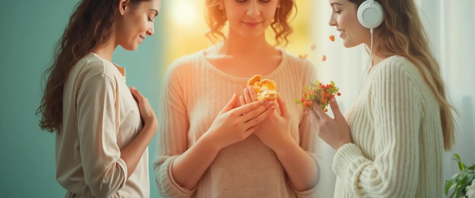 Person using sensory techniques as effective tips for getting over a breakup