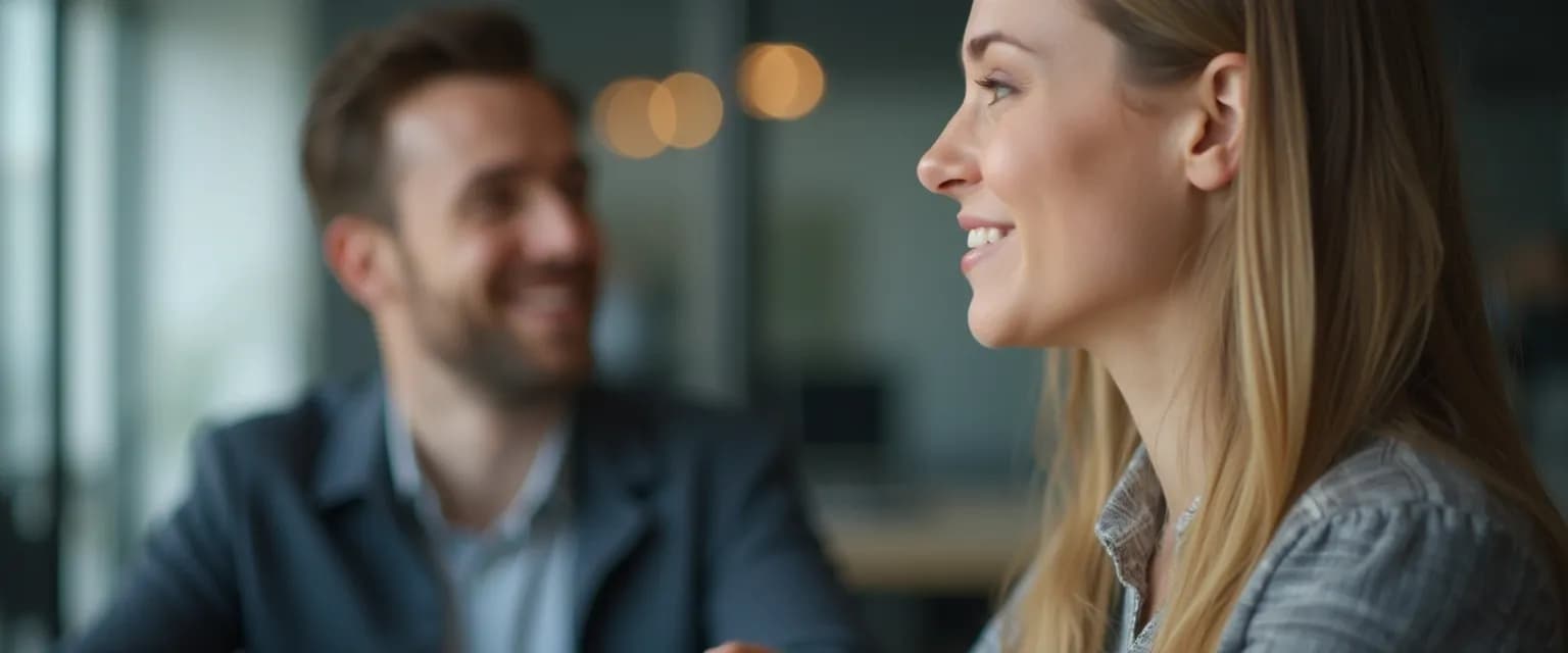 Professional demonstrating the concept of emotional intelligence in a workplace meeting
