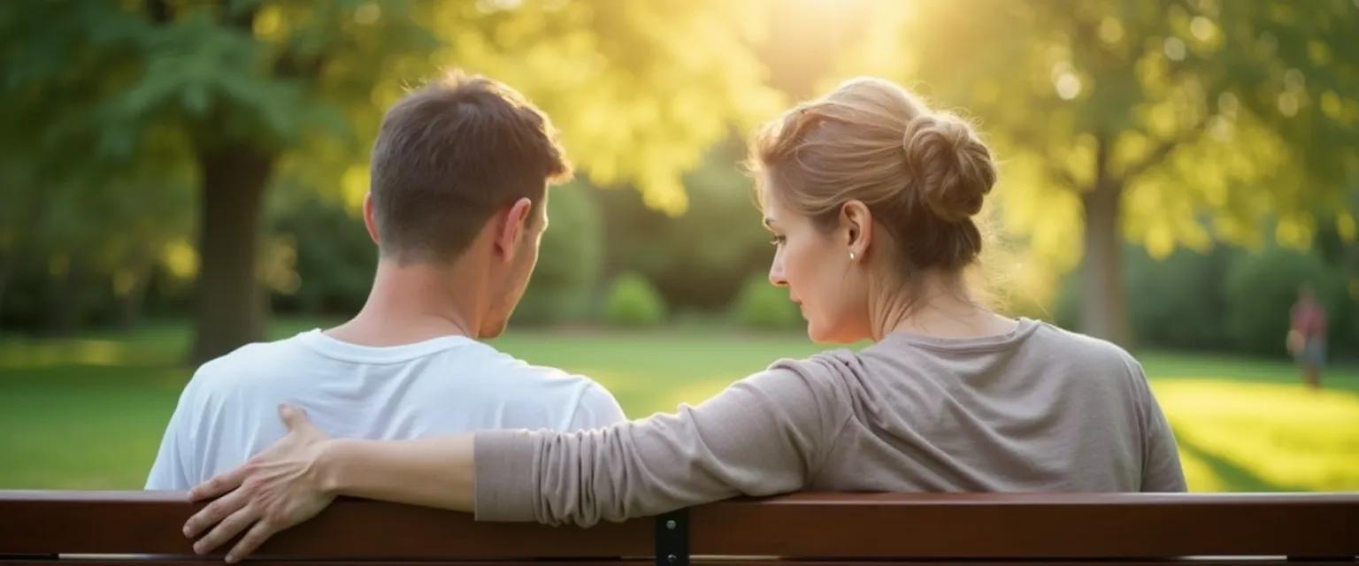 Supportive friend comforting someone who lost a loved one with empathetic conversation