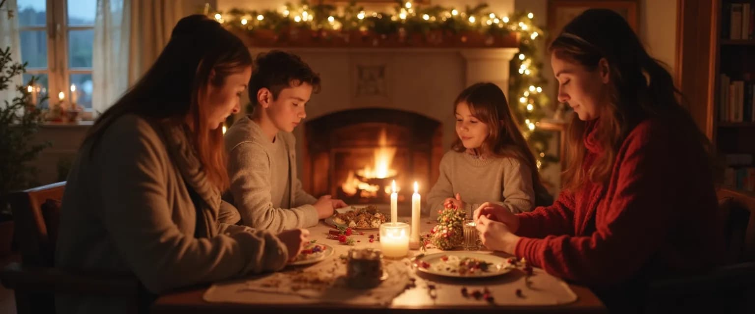 Person creating new holiday tradition while dealing with grief during the holidays