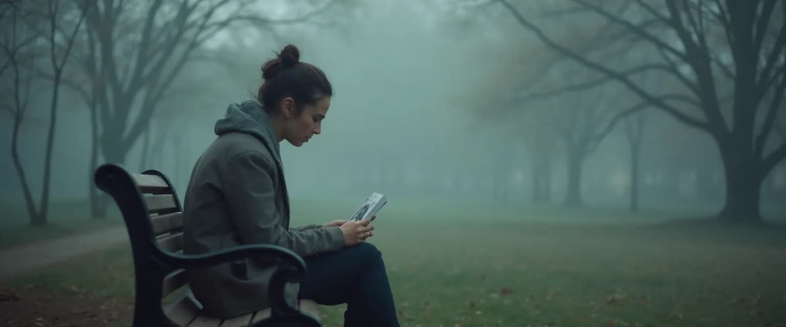 Person reflecting on dismissive avoidant breakup regret while looking at old photos