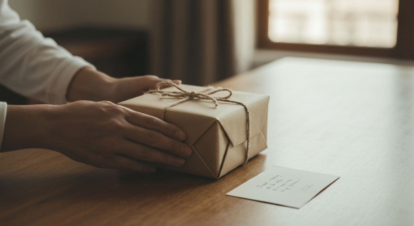 Thoughtful gift for friend who lost father showing comfort and support during bereavement