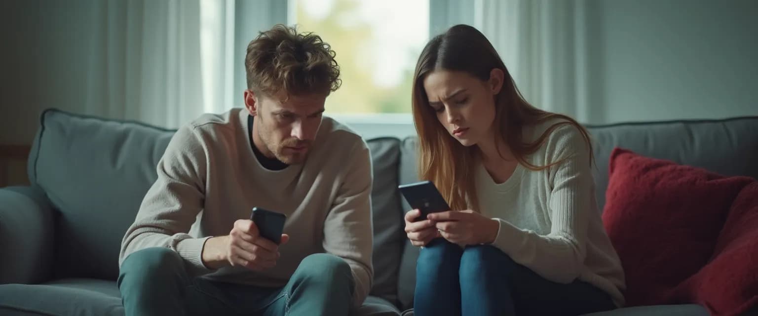 Person contemplating an impulsive breakup showing signs of emotional distress