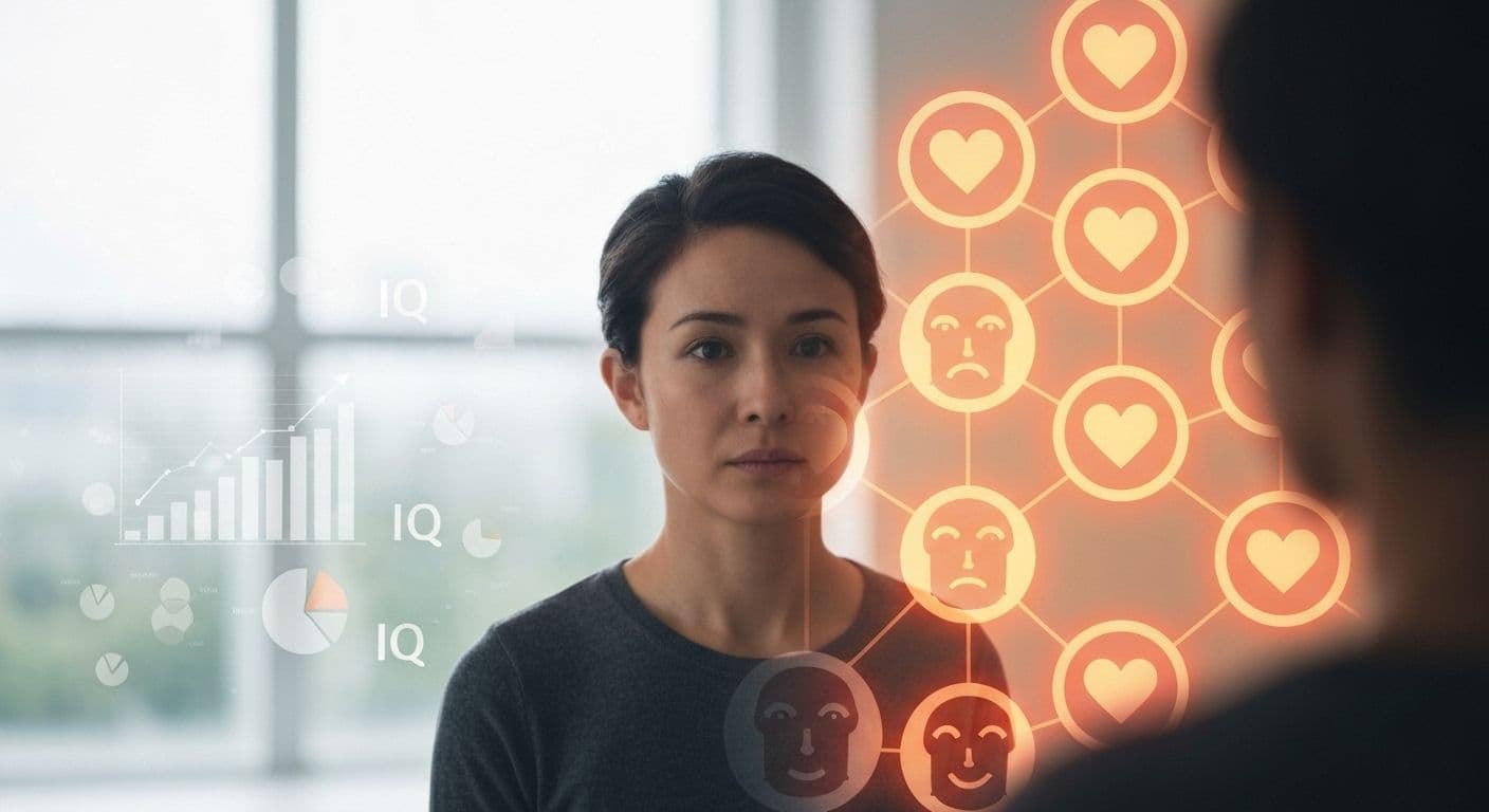 Person reflecting on emotions illustrating Daniel Goleman's emotional self-awareness primer concepts