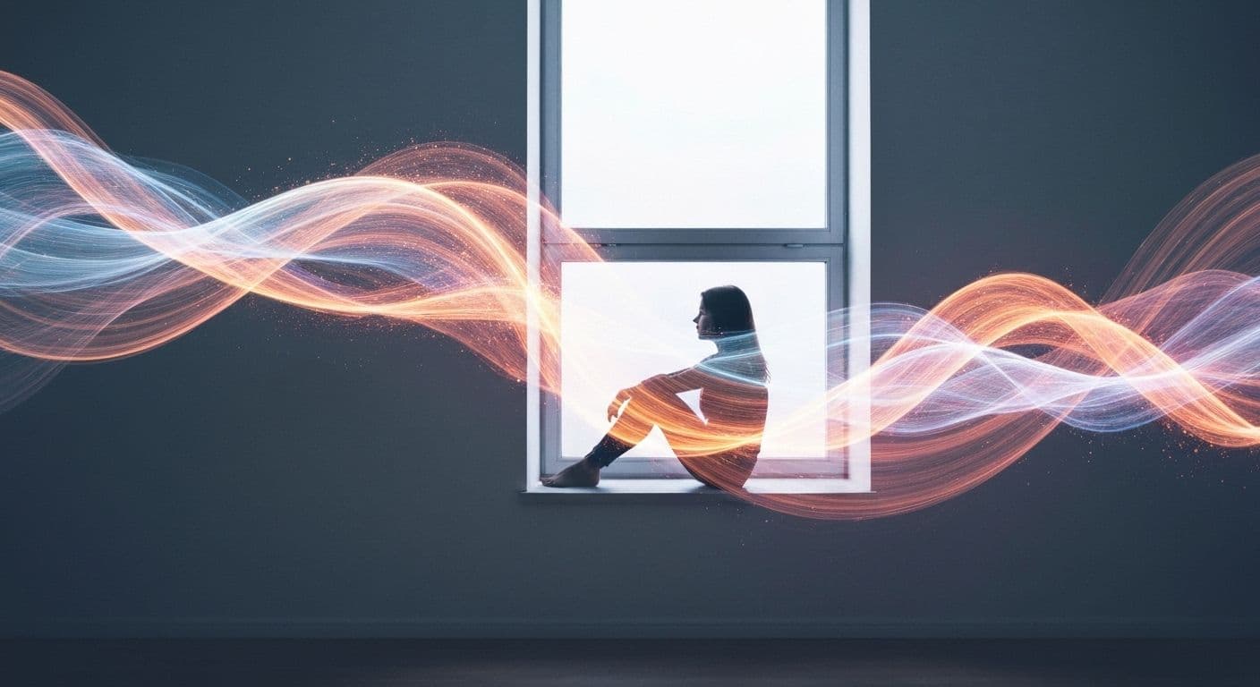 Person practicing emotional regulation techniques after BPD breakup with calming mindfulness exercises