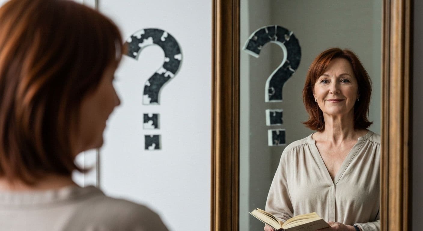 Person practicing strategic self-awareness study with clear observation patterns instead of overwhelming introspection