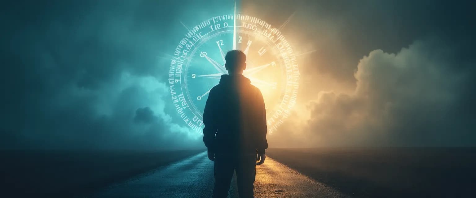 Professional using decision-making frameworks to overcome procrastination during ethical dilemmas