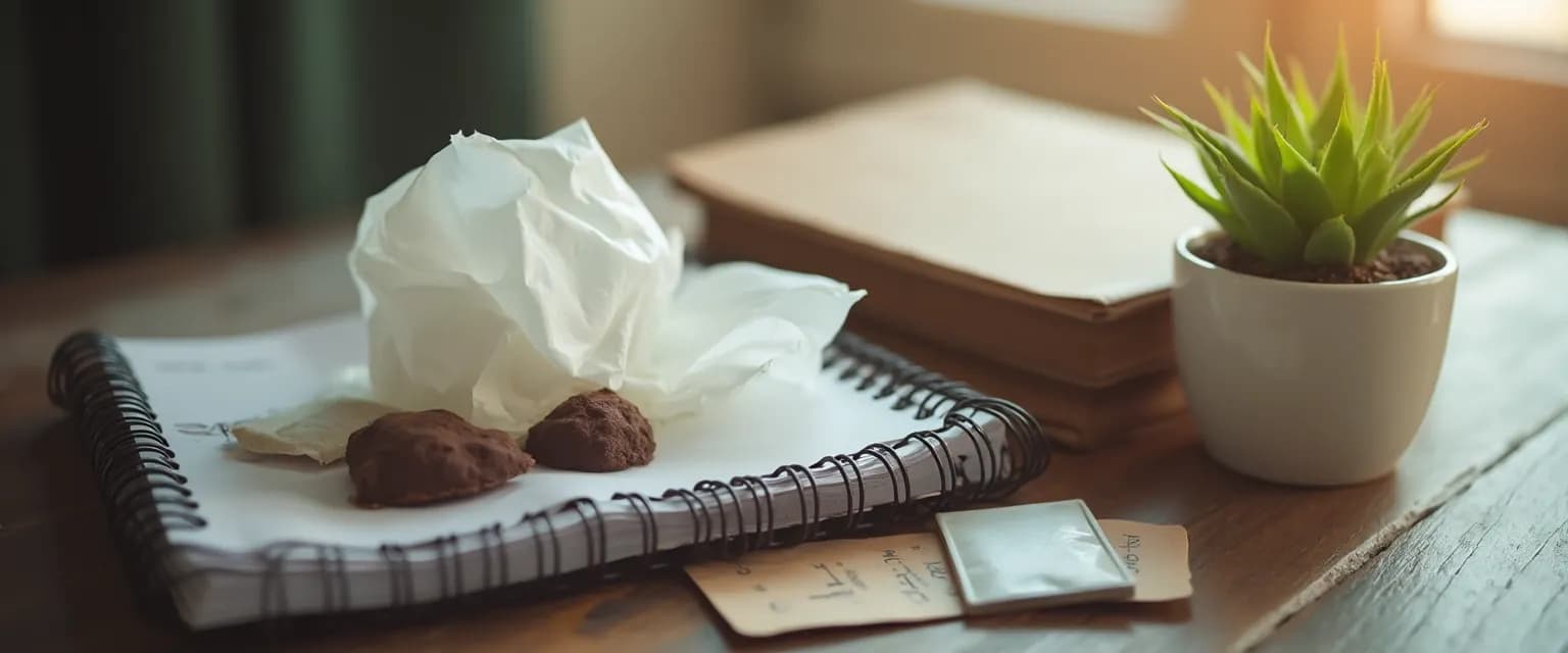 Person using emotional first aid techniques after being blindsided by a breakup