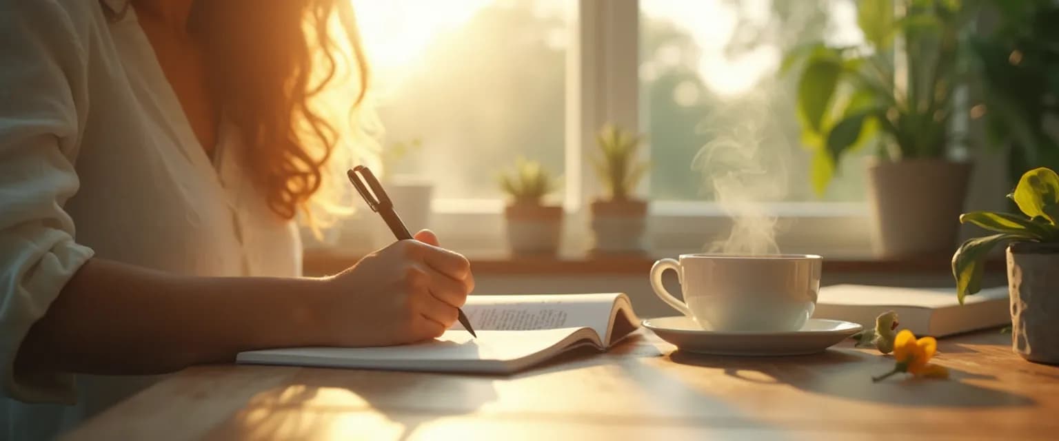 Person practicing self-care rituals as best advice for someone going through a breakup