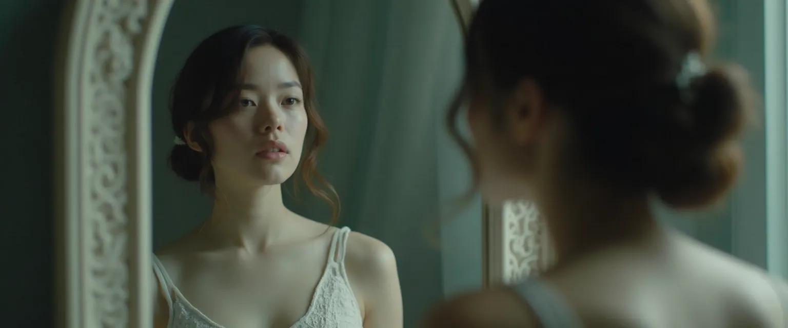 Person looking in mirror representing helping people with no self awareness gain insight