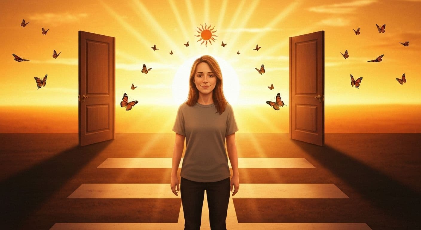 Person taking active steps forward on a path, representing how to get overcome from breakup through intentional action