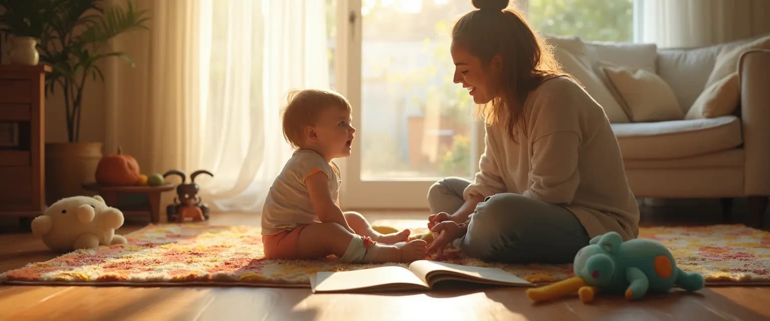 Parent and preschooler having conversation that builds self-awareness