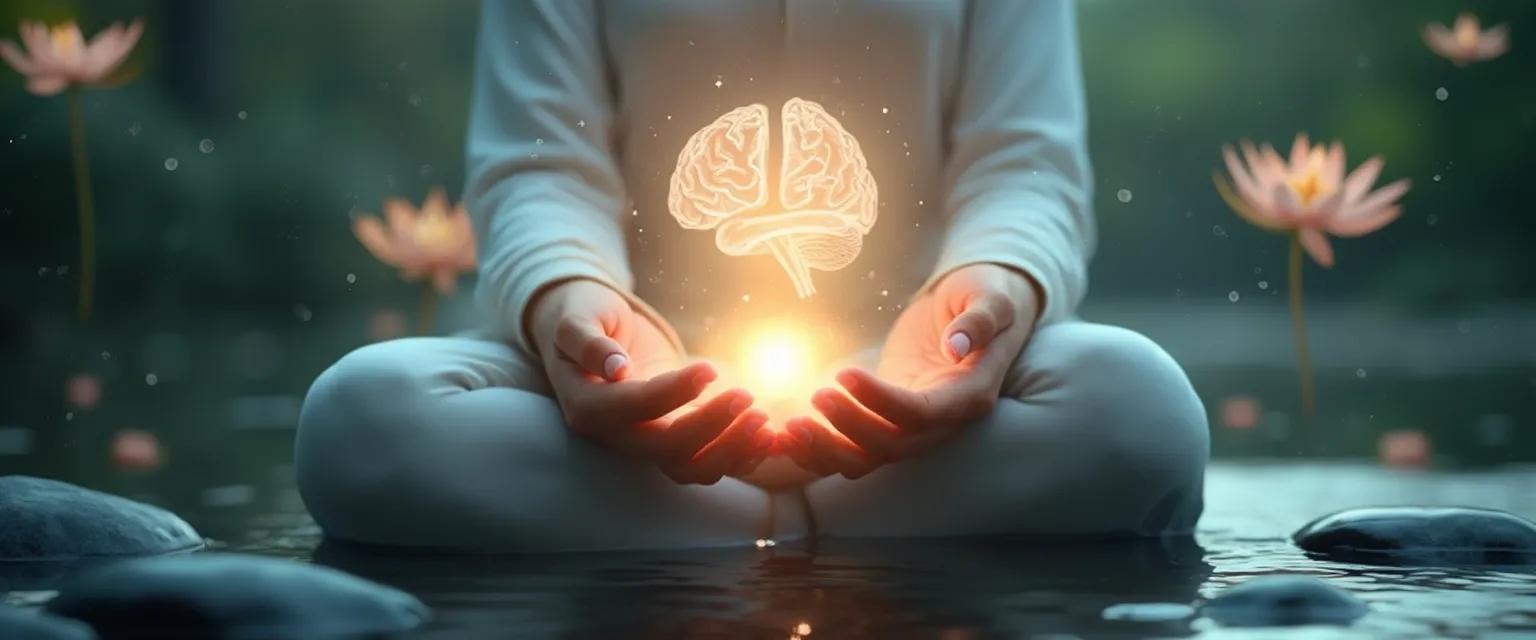 Person practicing mindfulness psicologia techniques for emotional balance