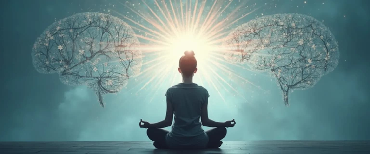 Person practicing mind ed techniques to transform negative thought patterns