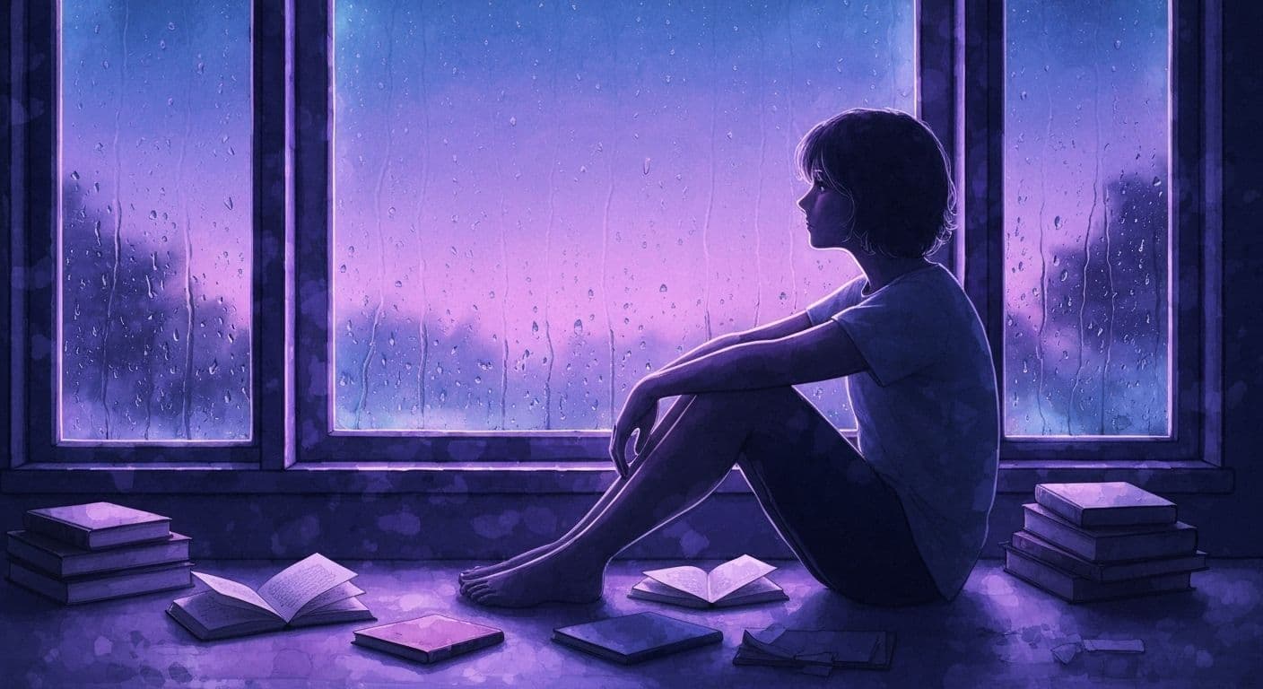 INFP experiencing breakup recovery while reflecting on emotions and personal growth