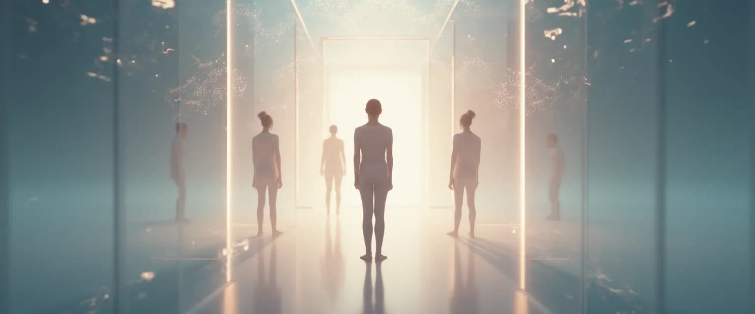 Person practicing self-awareness for personal development using the Mirror Method