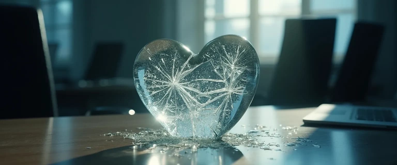 Professional looking reflective after experiencing their biggest heartbreak in their career