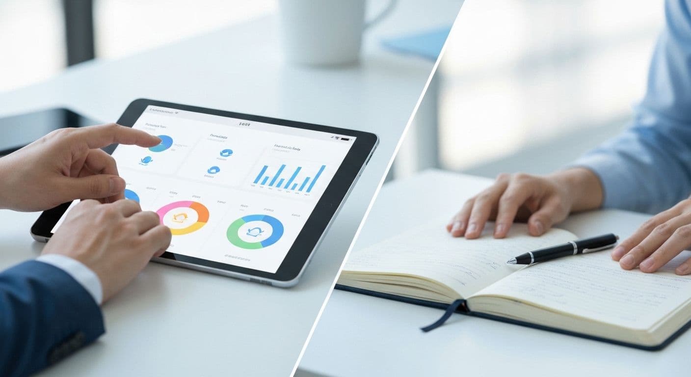 Self awareness SlideShare visual reflection tool showing slide-based emotional tracking for busy professionals