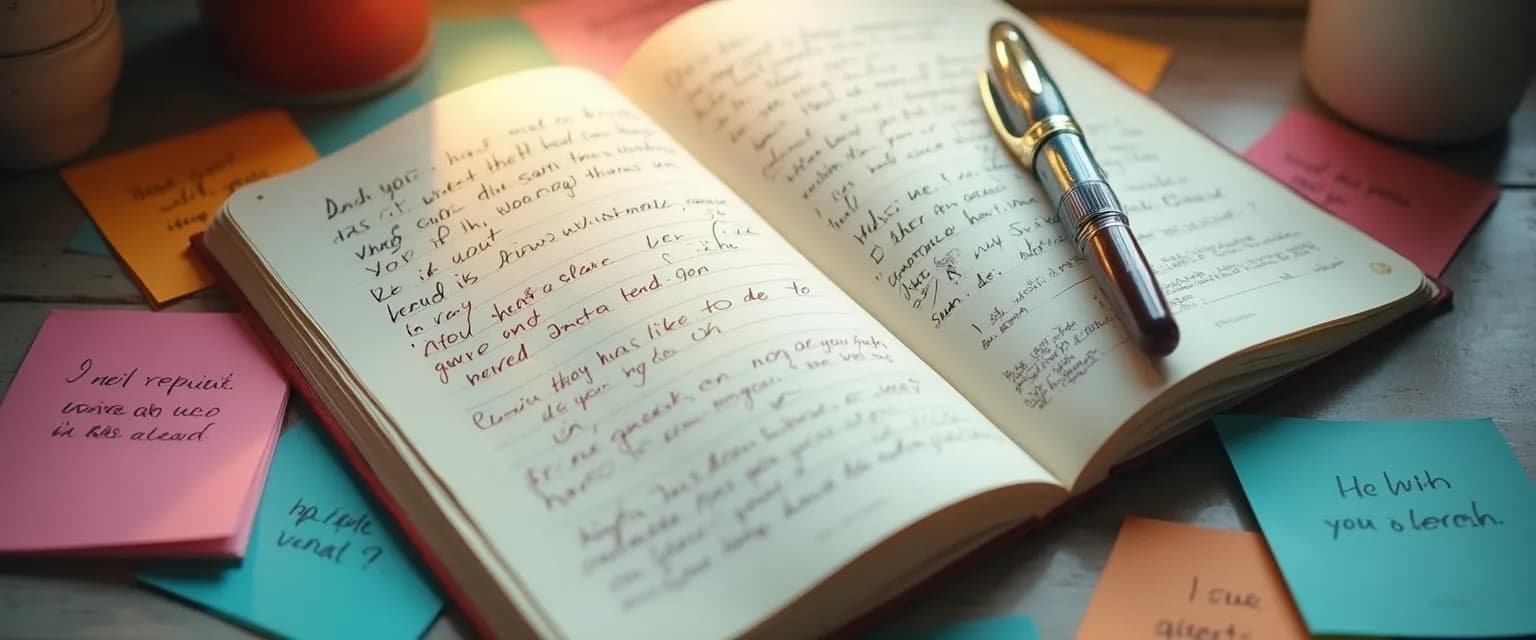 Person using emotional smartness journaling prompts with the Ahead app