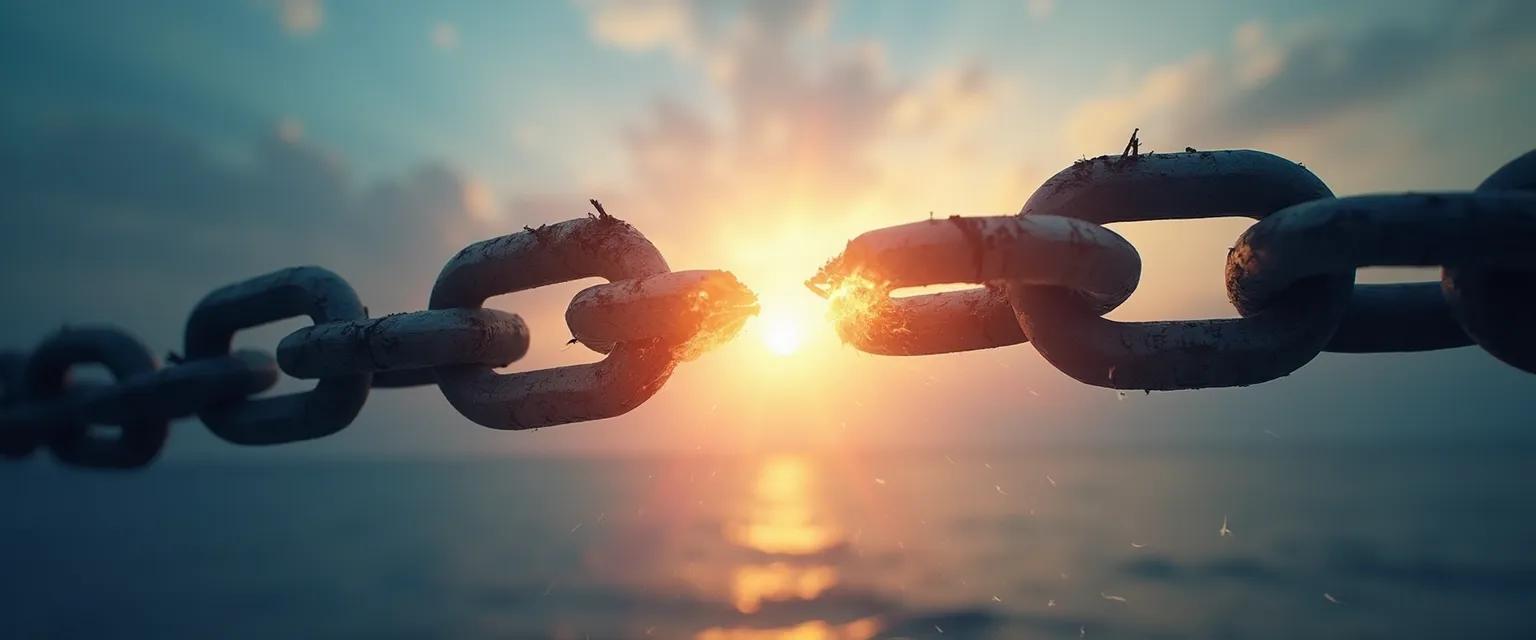 Person breaking free from cycle of multiple breakups with the same partner through pattern recognition